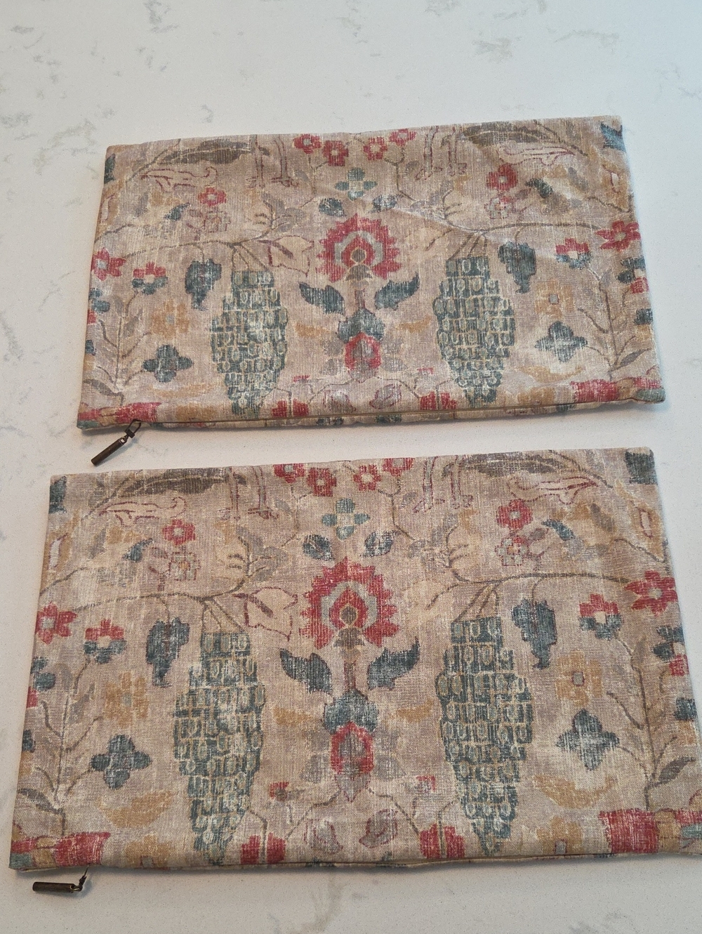 2 Custom Etsy Pillows 12x18 Designer Fabric